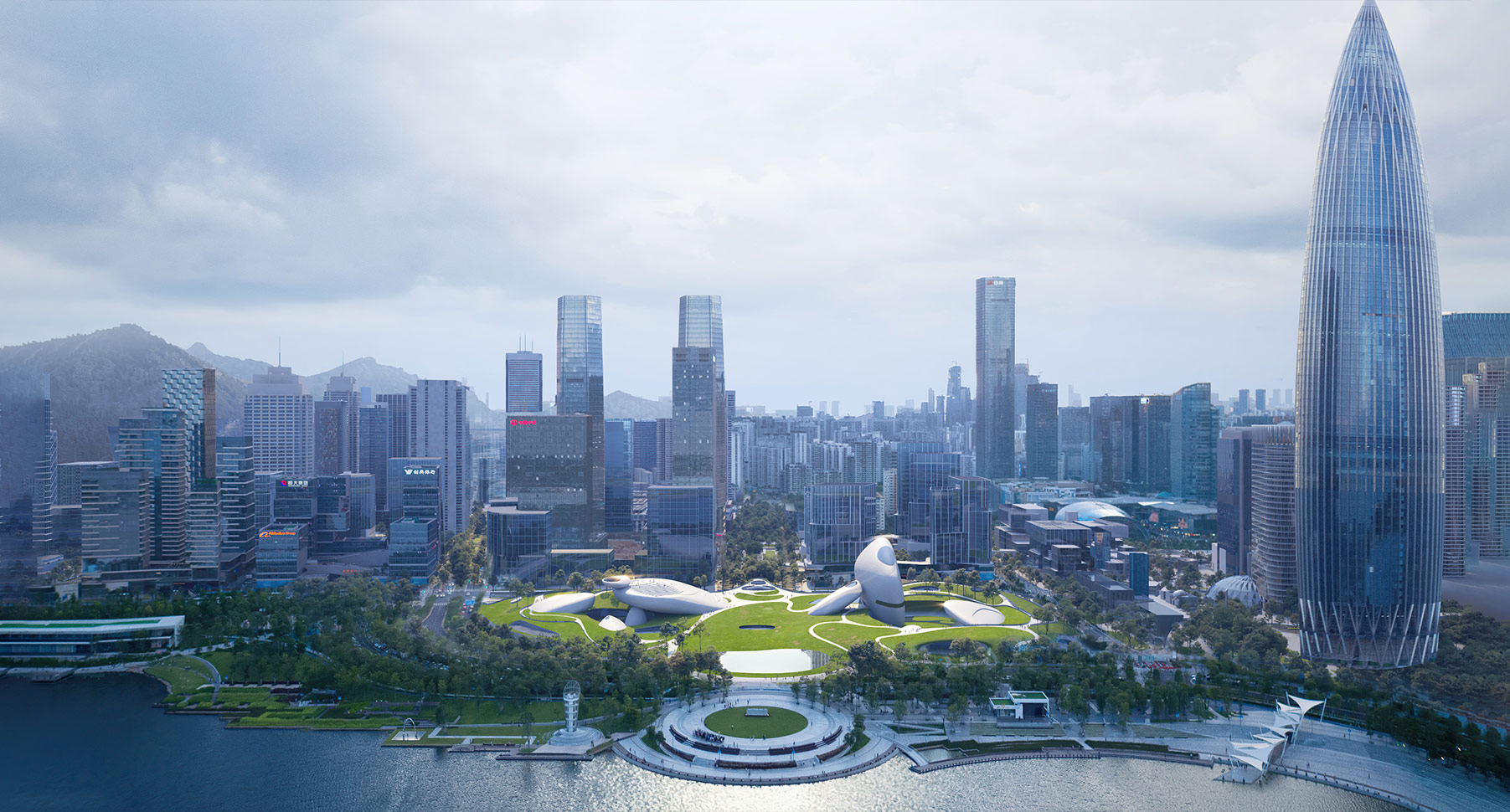 深圳湾文化广场（深圳创意设计馆和深圳科技生活馆）